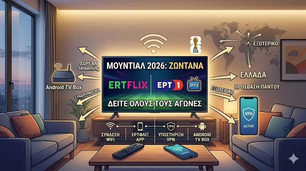 Παρακολουθήστε το Παγκόσμιο Κύπελλο 2026 Ο Πλήρης Οδηγός